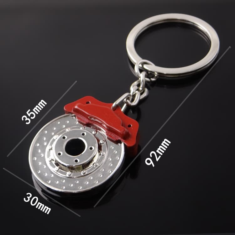 Yiwu Auto Modification Accessories Keychain Turbo Car Pendant Wheel Hub Piston Keychain Disc Brake Pad Key