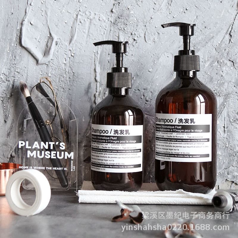 ins shampoo push-type refill bottle hotel B&B shower gel hand sanitizer replacement empty bottle plastic push bottle