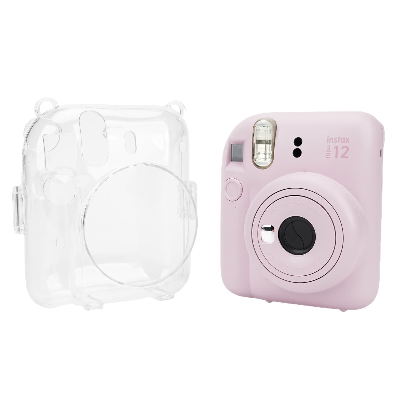 Compatible with Instax mini12 Crystal Protective Case Transparent Scratch-Resistant Shell Portable Camera Storage Cover Accessory