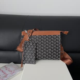 Goyard Clutch Bag Toiletry Cosmetic Bag Goya Handbag Conti Dog Tooth Wrist Bag Single Shoulder Crossbody Bag Unisex
