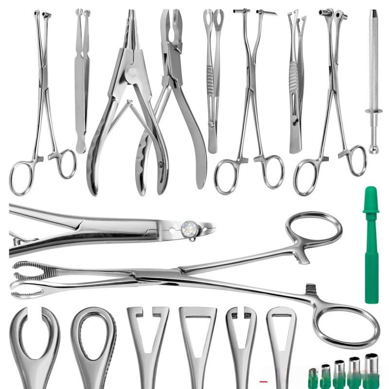 Cross-border Professional Piercing Tool Pliers, Leather Punch, Tattoo Navel Piercing Positioning, Triangular Opening Pliers Punching Tool