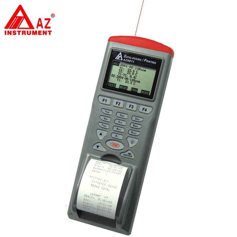 Taiwan Hengxin AZ9811 Printing Memory Infrared Thermometer Handheld Infrared Printer