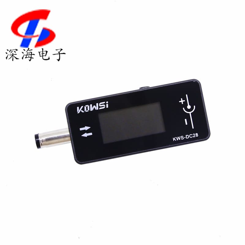 KWS-DC28 charging detector supports 12A large current DC5525 interface voltmeter power meter