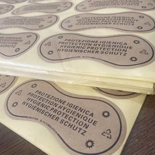 Factory Direct Stock Swimwear Crotch Liner Sticker Kraft Paper Hygiene Liner Underwear Sticker Non-Woven Crotch Paper