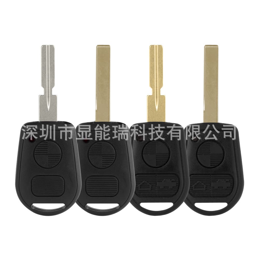 Replacement Remote Shell for Older BMW Cars 2/3 Button HU92/HU58 Key Blank (No Logo)