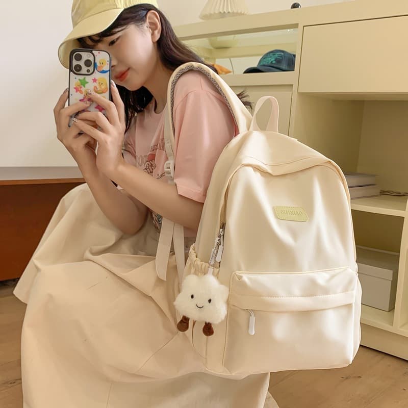 Sweet girl travel cute backpack lightweight study spring outing small shoulders elementary school students simple schoolbag