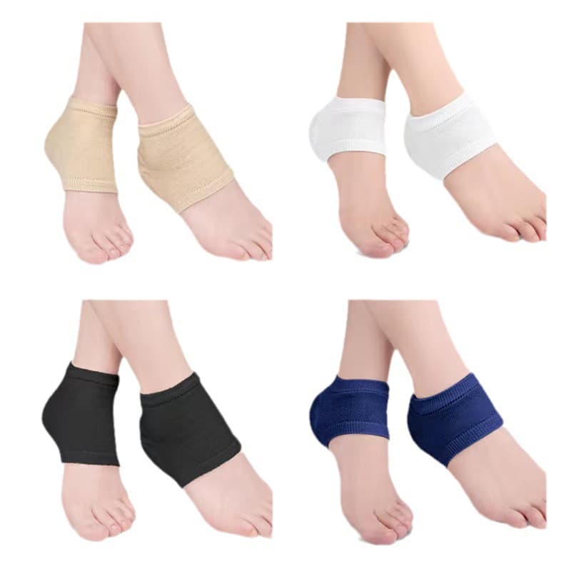 Factory direct sales of heel protectors for men and women, moisturizing and anti-crack silicone heel socks, gel protective cotton for heels.