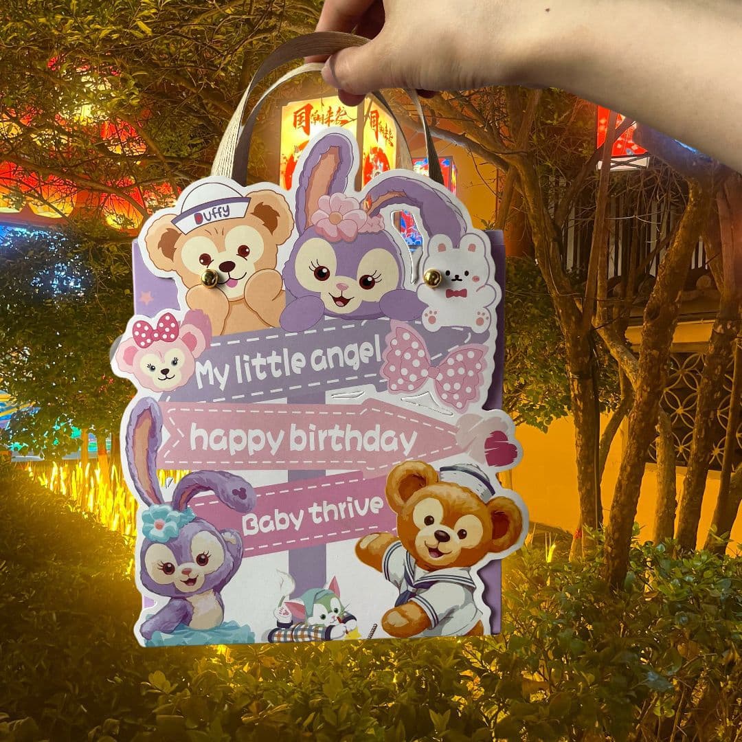 One-year-old gift new candy soft box baby birthday gift box high-end souvenir gift box portable candy empty box