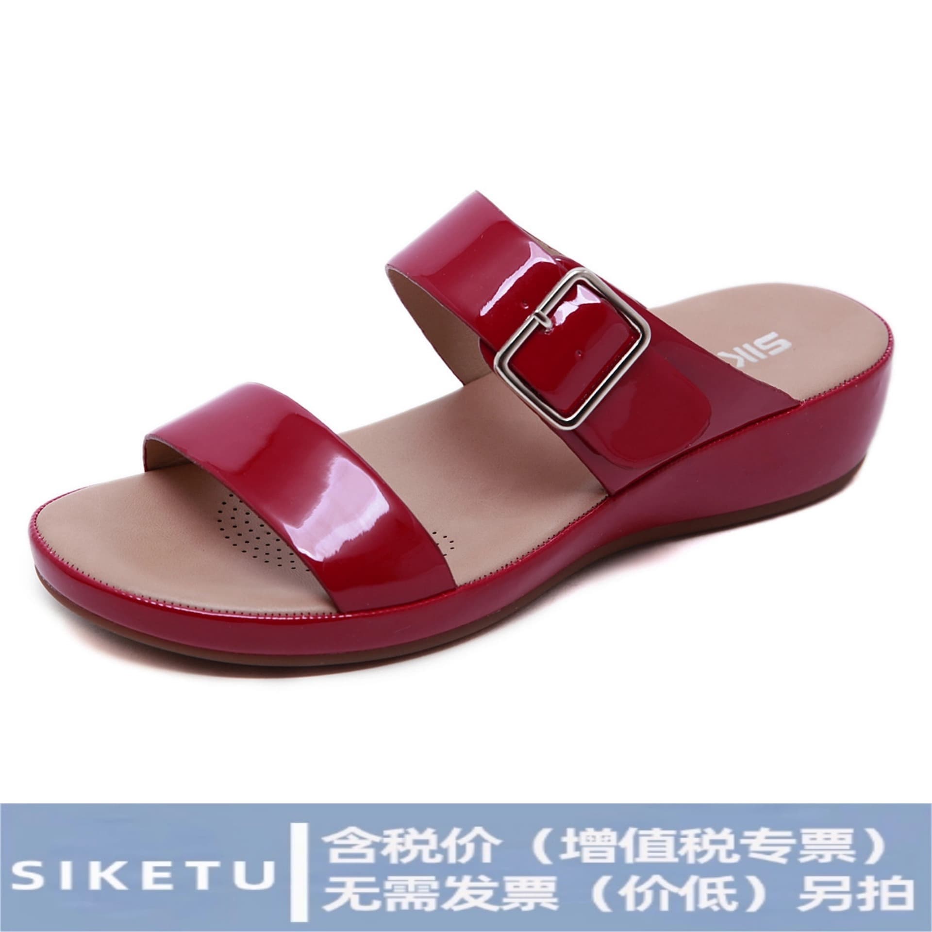 Ultra-Soft Thick-Heeled Travel Slippers Home Comfortable Lightweight Sandals EU Style Slip-On Shoes for Adults Daily Wear