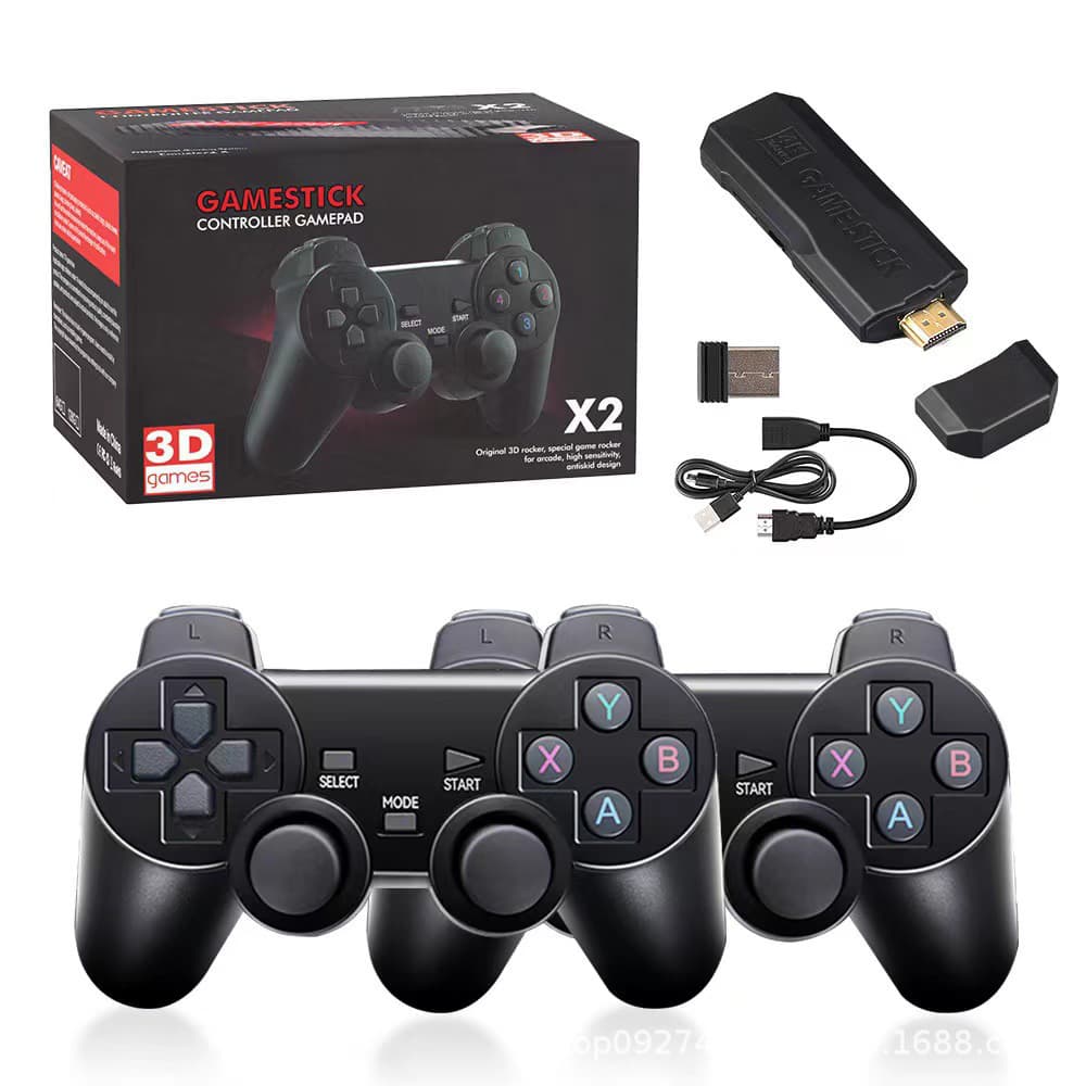 Cross-Border New Upgrade X2 Home Game Console Retro Nostalgic Arcade HD 2.4G TV Wireless Two-Player Game Console