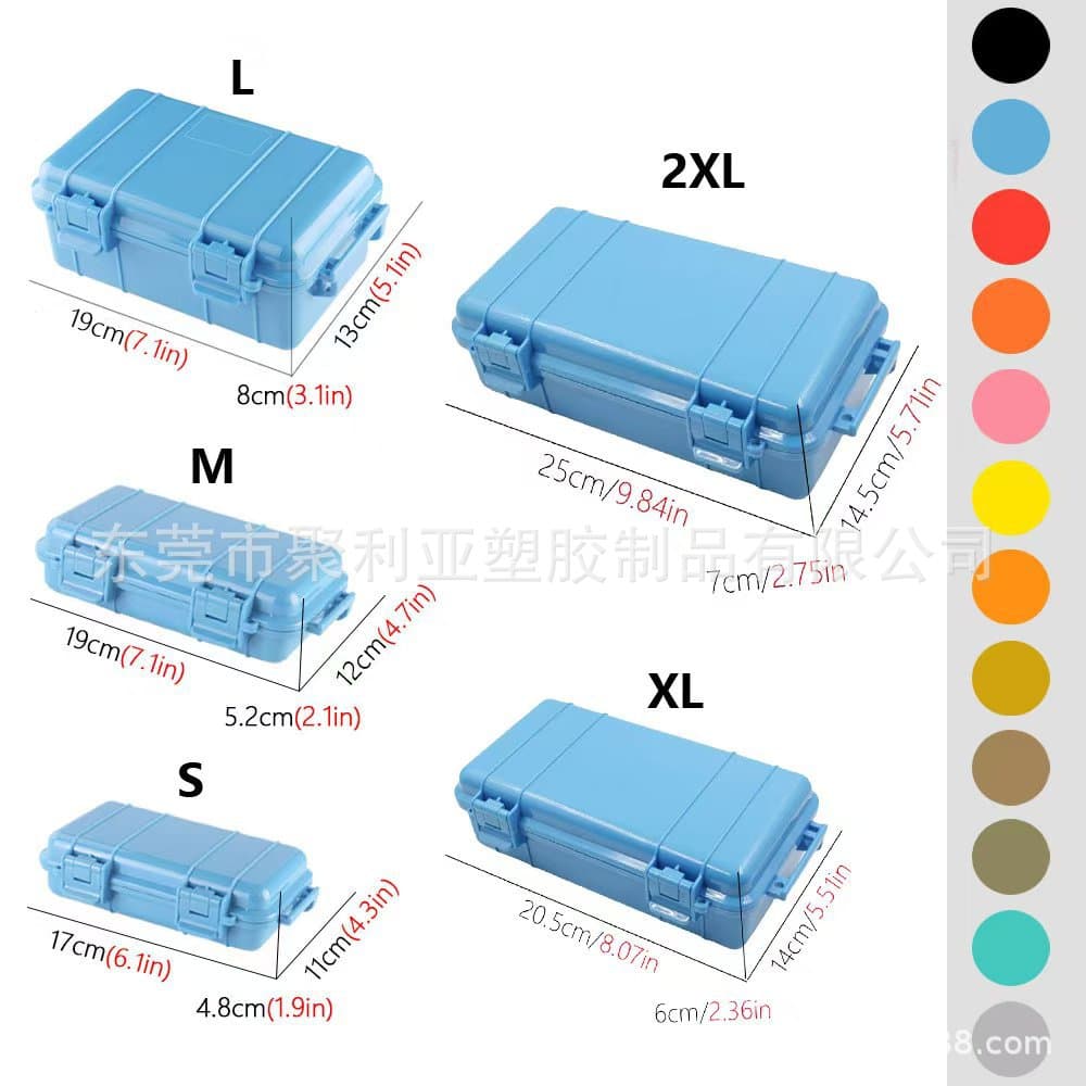 EDC Thickened Phone Waterproof Case Waterproof Box Sealed Case Pressure Resistant Drop Resistant Outdoor Storage Box Transparent Portable