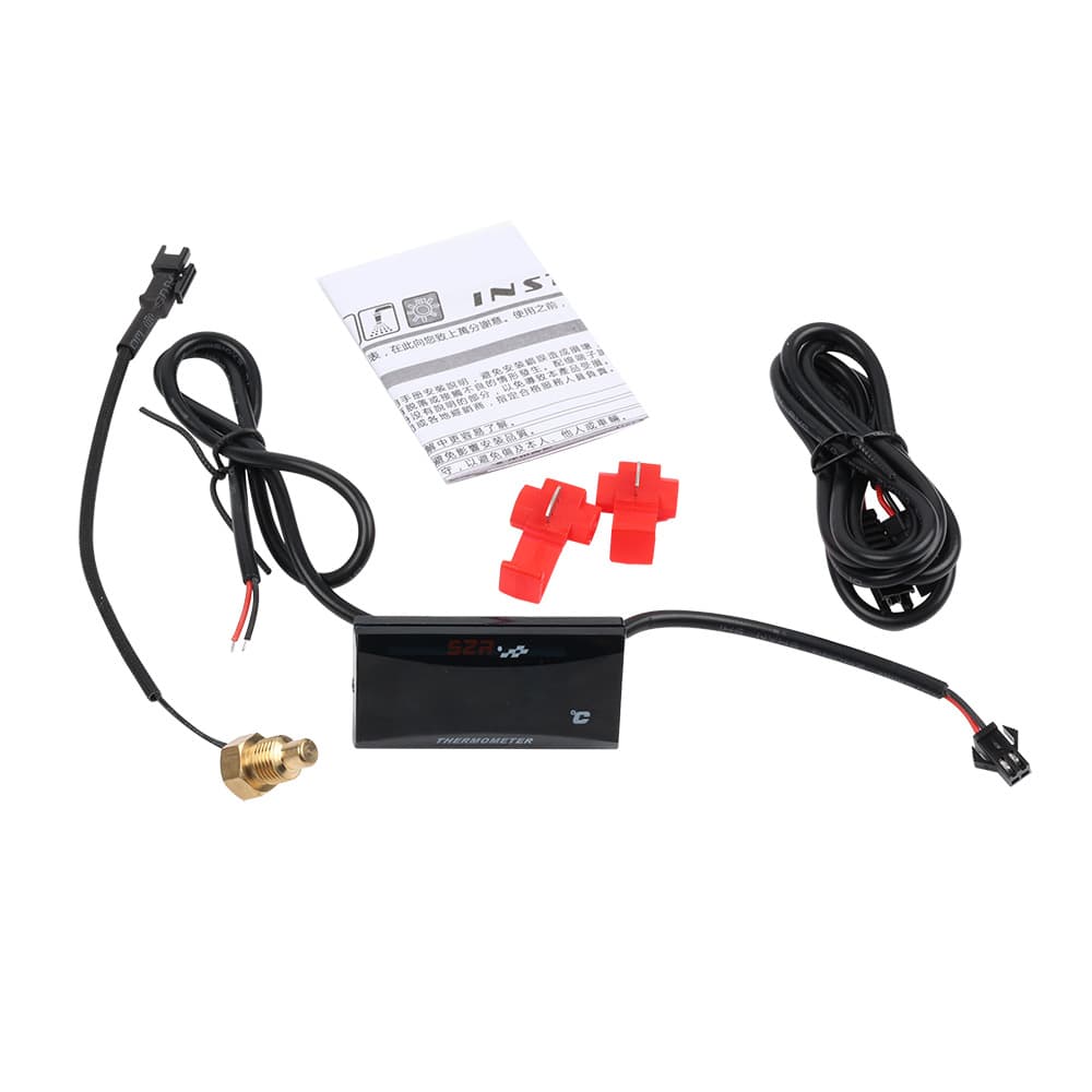 S2r Motorcycle Universal Modification LCD Display Thermometer Water Temperature Digital Display Gauge Jog Dio