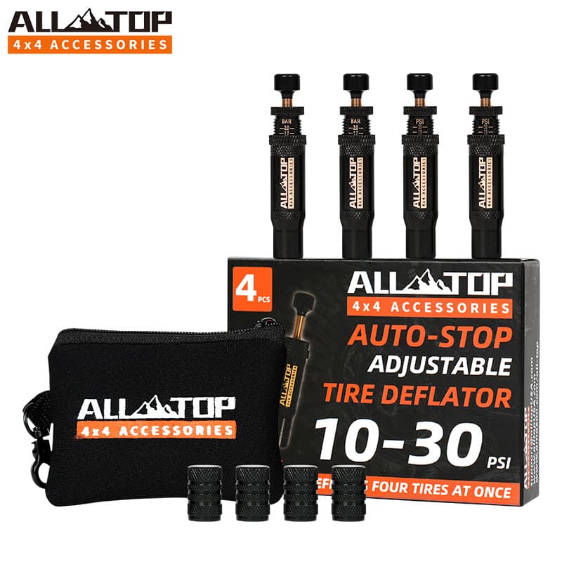 ALL-TOP Tire Automatic Deflation Valve for Off-Road Desert Sand Driving, Quick Tire Pressure Release Valve