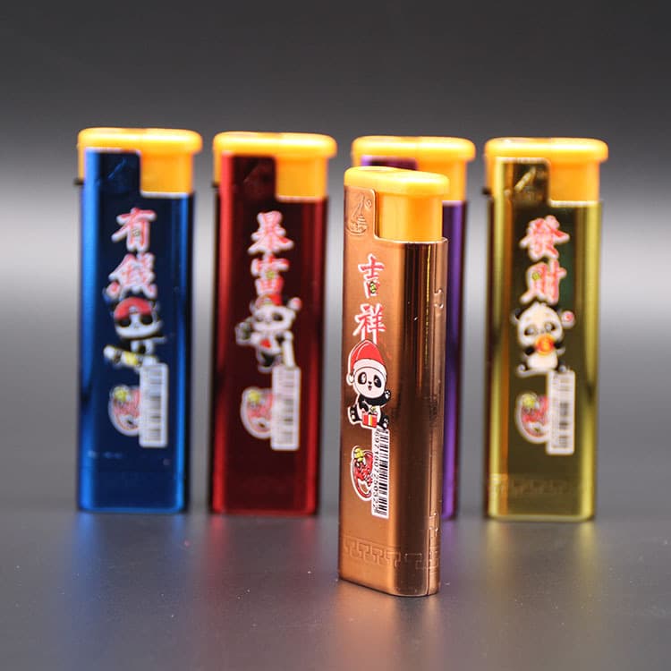 New Product Jinbohong 8017 Metal Direct Lighter Manufacturers Sell Yiwu Windproof Lighter Agents
