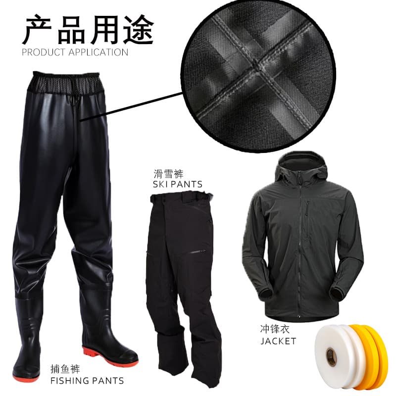TPU Tape for Jackets Seam Sealing Waterproof Tape Film Raincoat Tent Pressure Sealing Tape Protective Clothing Coating Seal Adhesive Backing
