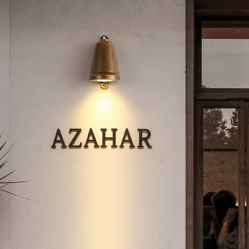 Outdoor Waterproof Wall Lamp, Mid-Century Industrial Style Door Sign, Punch-Free Charging Spotlight, Corridor Aisle Restaurant Wall Lamp