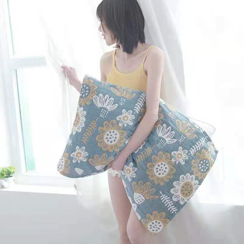 New cotton gauze pillow cover soft and breathable four seasons household couple pillow cover adult pillow cover washed cotton pillow cover cover