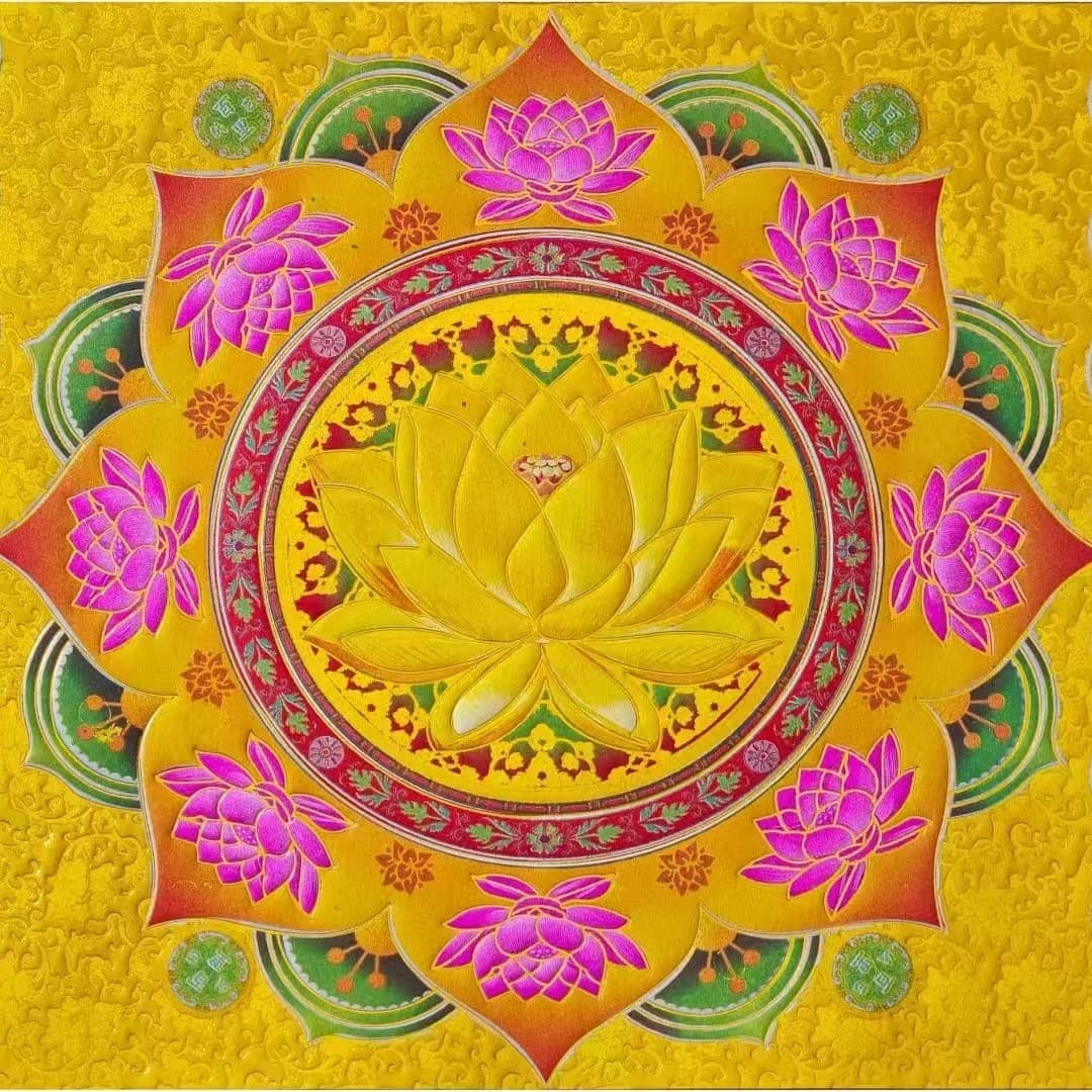19x21 New 4-Color Small Double-Sided Gold, 30 Sheets/Pack x 10 Packs/Bundle x 28 Bundles/Case, Origami Burning Paper