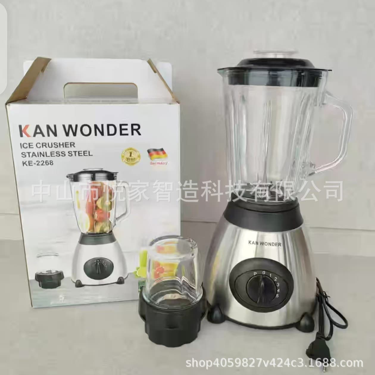 2026Y66 Glass Blender Food Processor Baby Food Grinder Juicer Kitchen Appliance