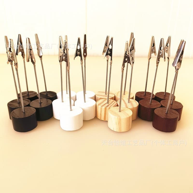 Solid Wood Label Holder Stand, Bakery Price Display Sign, Cake Dessert POP Stand Price Tag