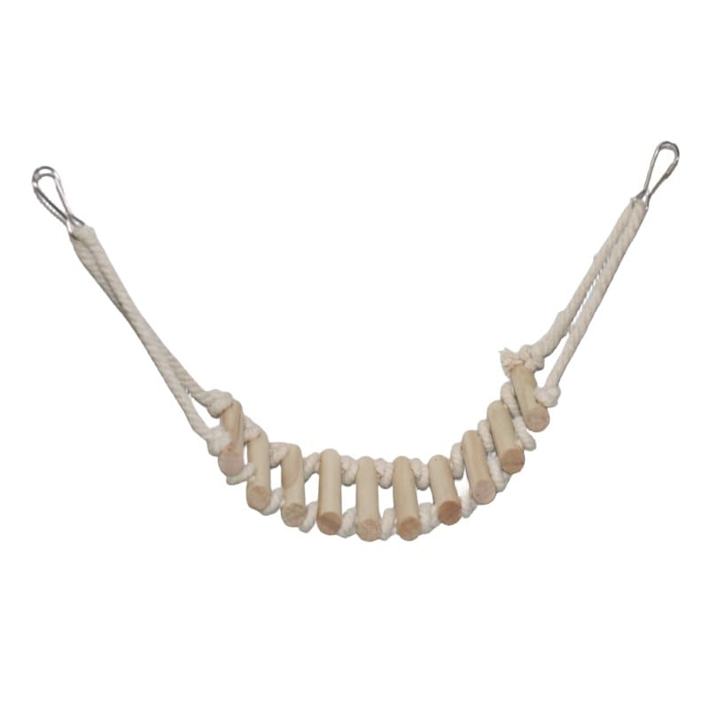 Bird toy staircase wooden climbing ladder log solid wood tiger skin peony parrot bird cage pendant accessories swing