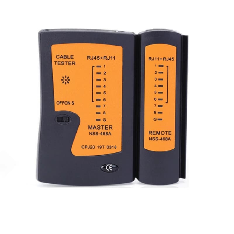 Black Cable Tester Network Tool RJ45 and RJ11 Dual Network and Telephone Cable Tester Wire Tracker