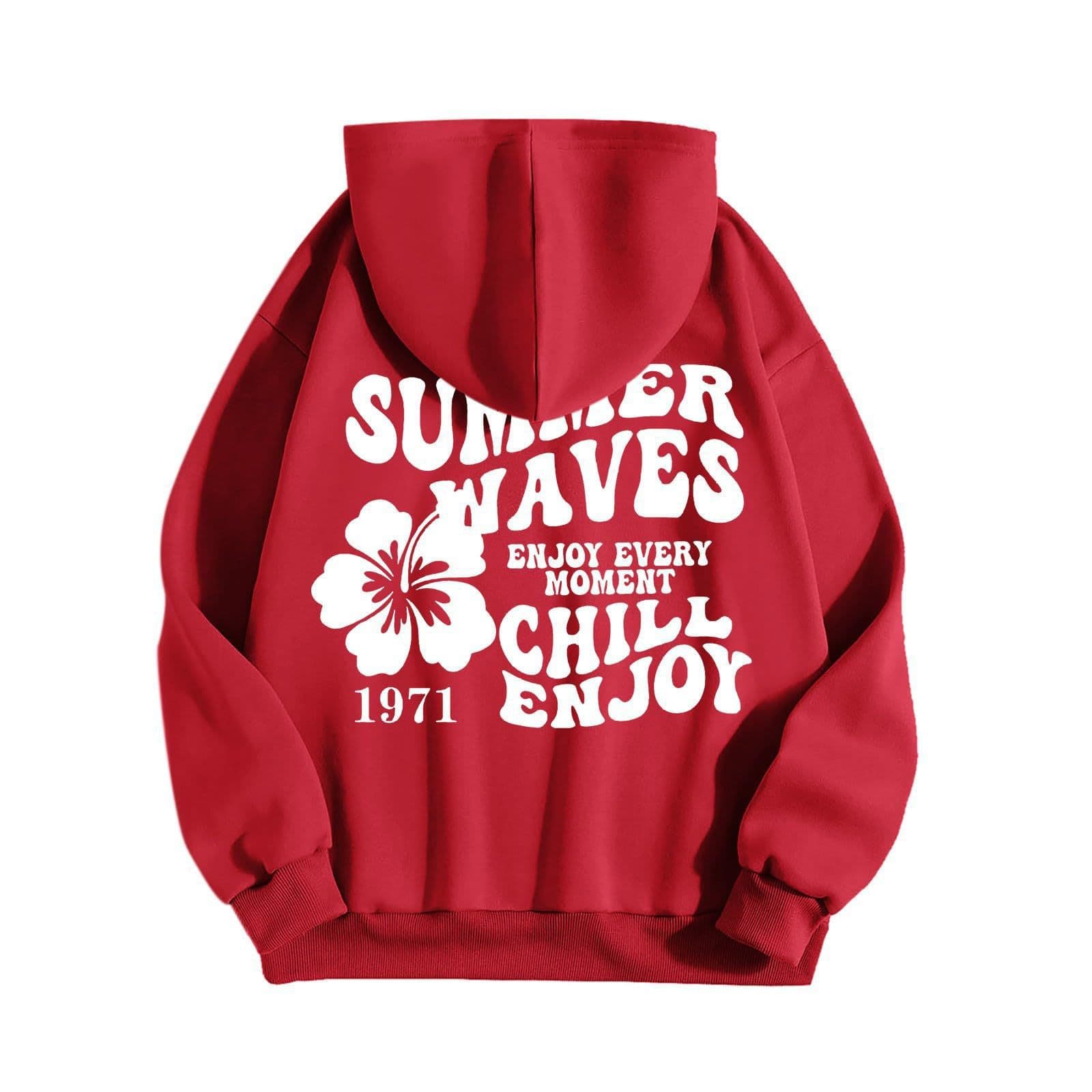 Women's Sweatshirt Graphic Hoodies Letter Print Casual Hoodie