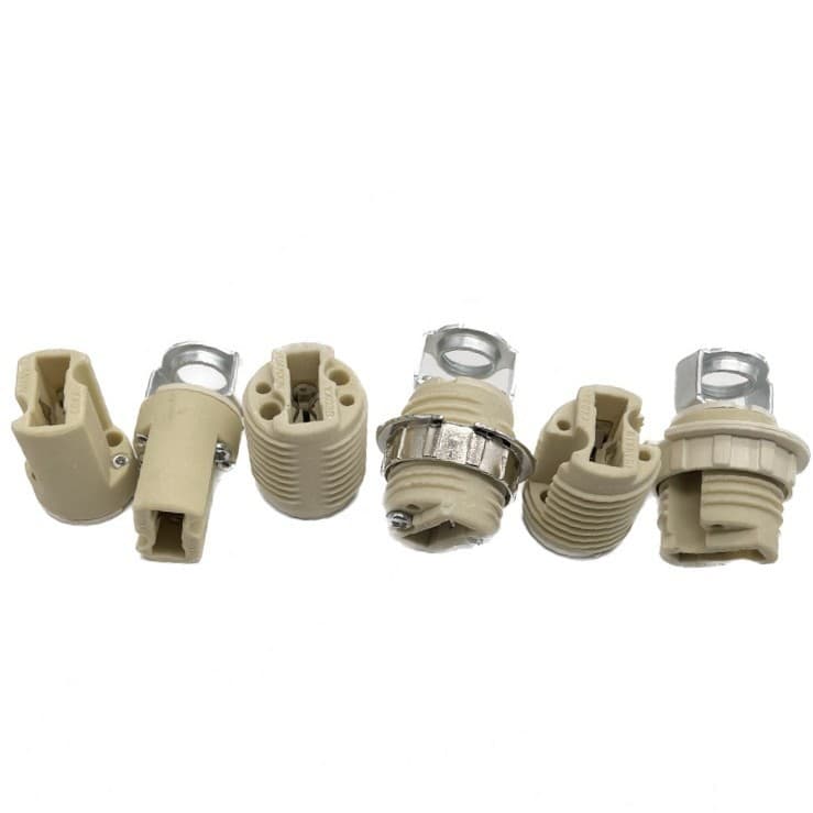 US G9 Ceramic Lamp Holder Floor Table Lamp Stand Lamp Holder Factory Lamp Holder Snap Fittings Lamp Holder Full Teeth UL