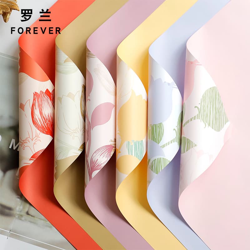 Roland Yuyin paper flower shadow flower wrapping paper bouquet diy waterproof film flower flower shop flower wrapping paper