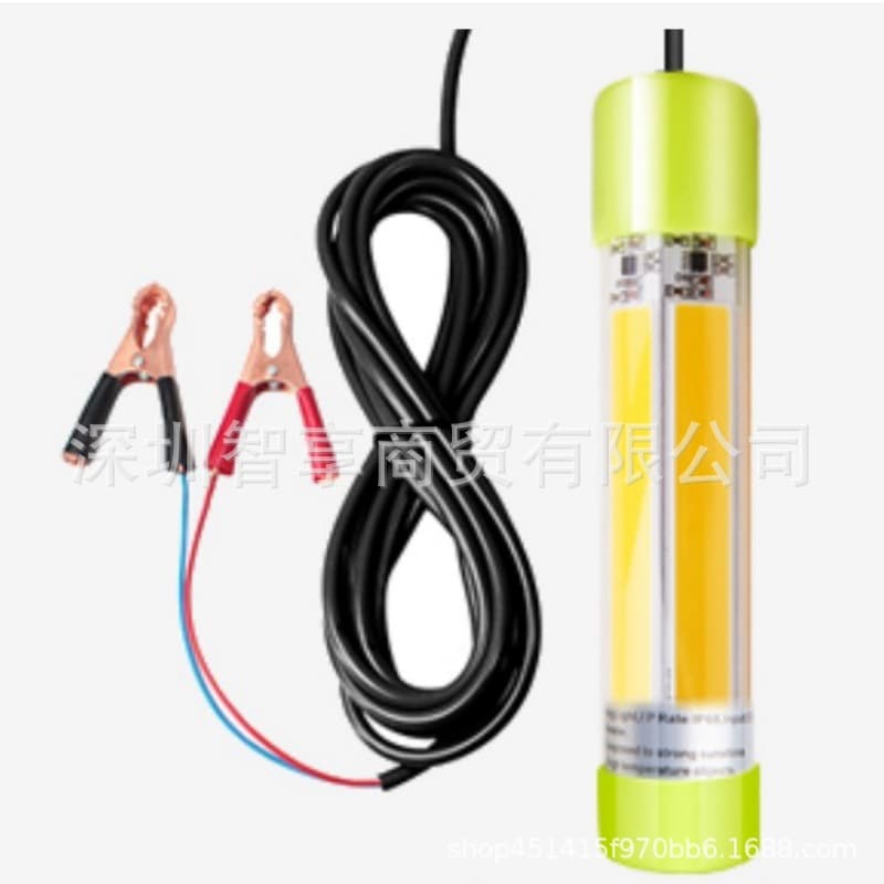 12V 20W 60W High-Power Underwater Fish Attracting Light for Sea Fishing, Targeting Ribbonfish and Squid LED Bottom Light