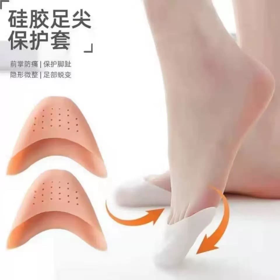 Dance ball-of-foot pain guards, toe tip protectors, silicone toe care pads, forefoot cushions, high-heel half insoles