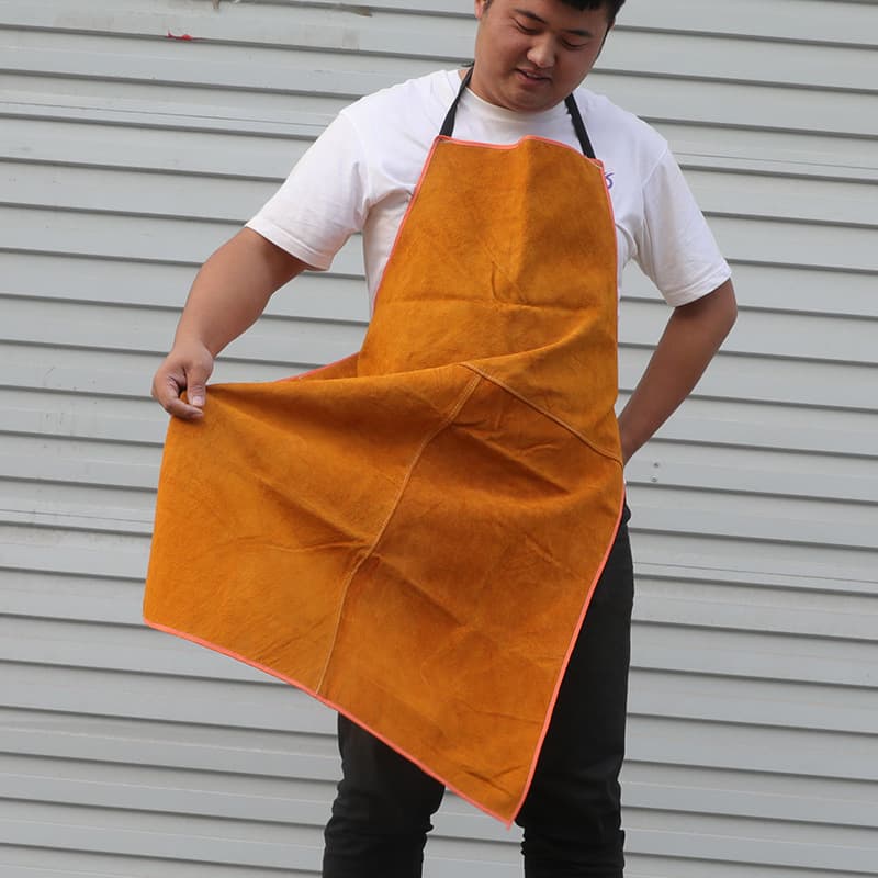 Welding Apron, Welder Work Suit, Leather Welder Welding, TIG Heat Insulation, High-Temperature Resistant, Flame Retardant Leather Apron