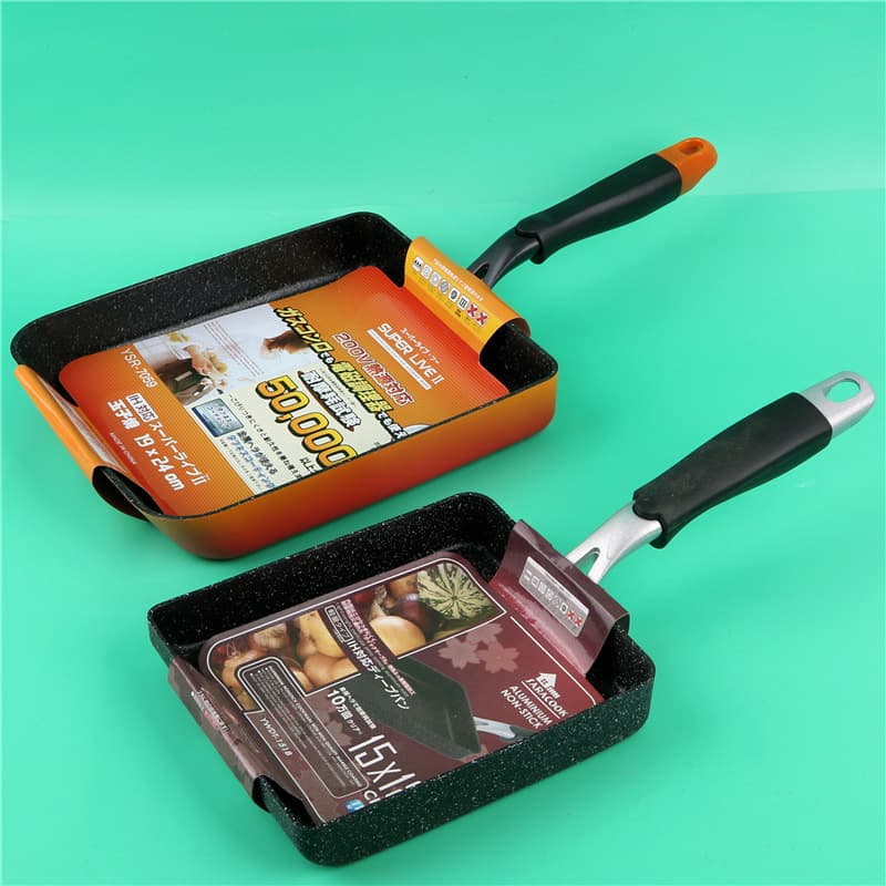 Japanese tamagoyaki frying pan induction cooker non-stick tamagoyaki pan mille-feuille omelette pan square flat bottom non-stick pan