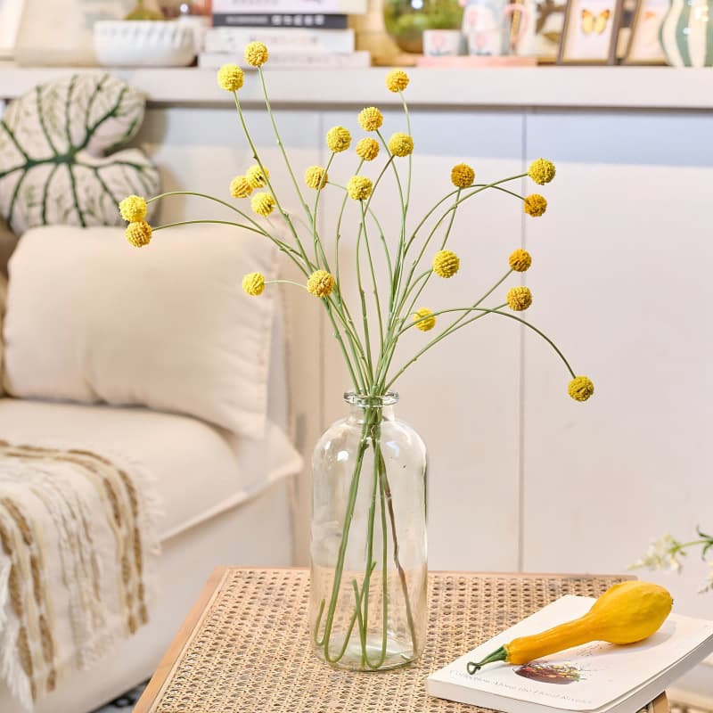 Golden Lantern Fruit Artificial Green Plant Berry, Fortune Berry, Scene Setting Home Decoration Artificial Flower, Ornament Fake Flower