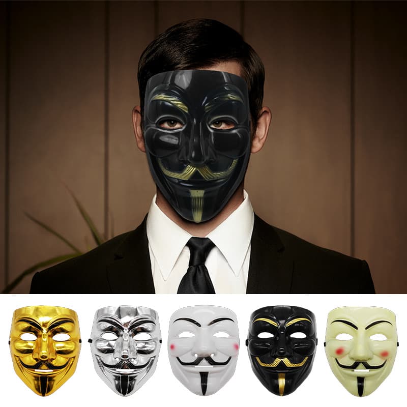 Amazon's best-selling Halloween horror theme V for Vendetta mask COSplay performance props V-shaped face mask