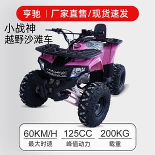 ATV Beach Buggy Motorcycle 4-Wheel Off-Road Sand Vehicle 4WD All-Terrain Mountain Off-Road Vehicle