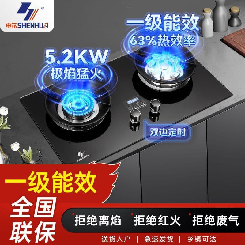 Household Gas Stove Natural Gas LPG Intelligent Timer Dual Burner Cooktop Gas Stove [Manufacturer] AliExpress