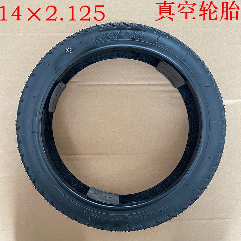 Electric vehicle tire 14×2.125 tubeless tire for tricycles, substitute vehicles, and handcart outer tires - manufacturer wholesale