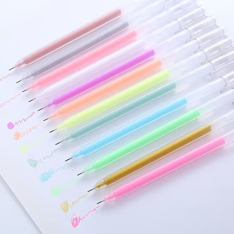 Pastel Highlighter Pen, Pastel Marker for Students, Colored Office Stationery, Large Capacity Drawing Journal Pen, Fluorescent Pen