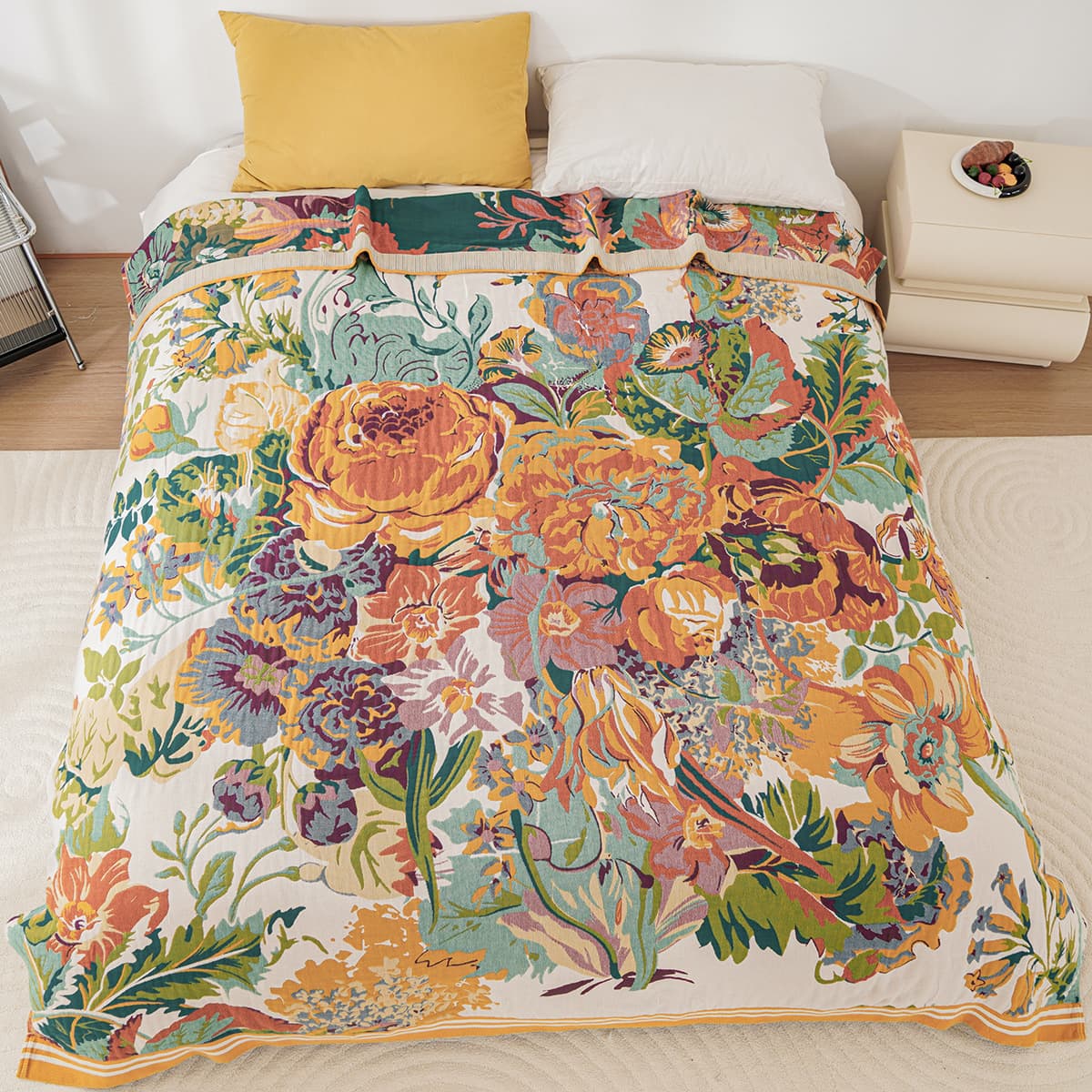 2024 New All-Cotton Gauze Towel Blanket, Student Sofa Office Nap Cover Blanket, Summer Cool Quilt, Air Conditioning Blanket