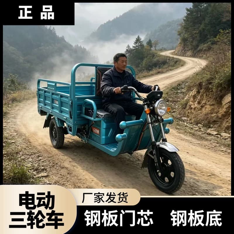 Guowei Electric Tricycle Cargo 1.5m 1200W Electric Cargo Tricycle Factory Direct