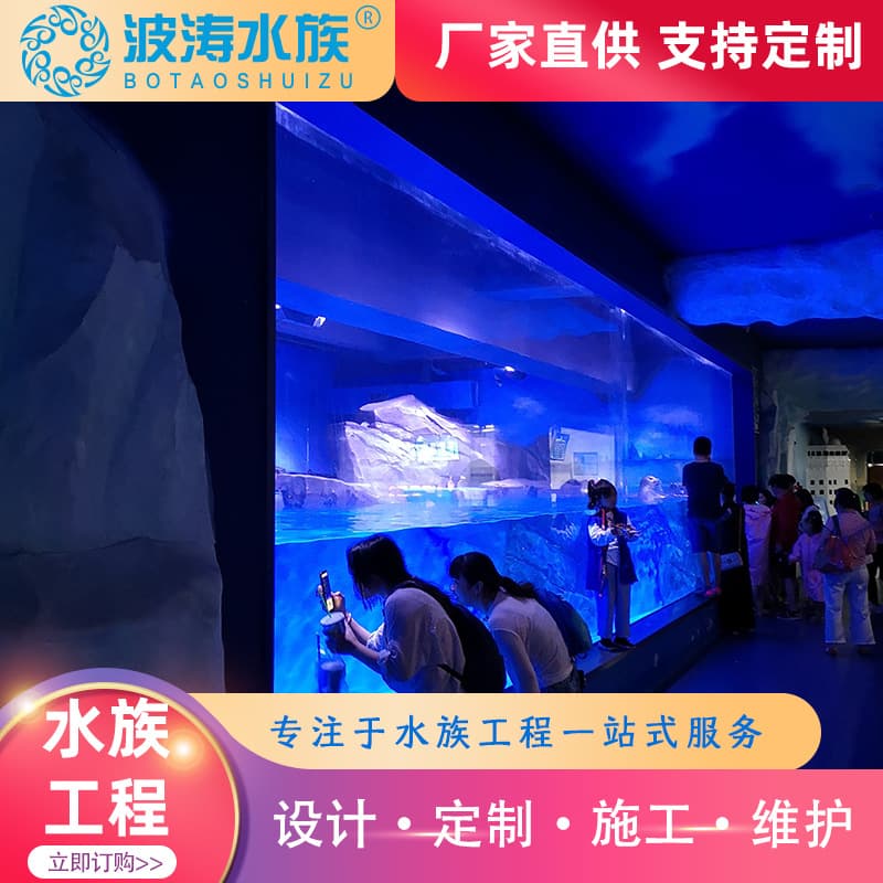 Large Aquarium Professional Design Maintenance Acrylic Fish Tank Exhibition Display Ornamental Ecological Large Aquarium Manufacturer