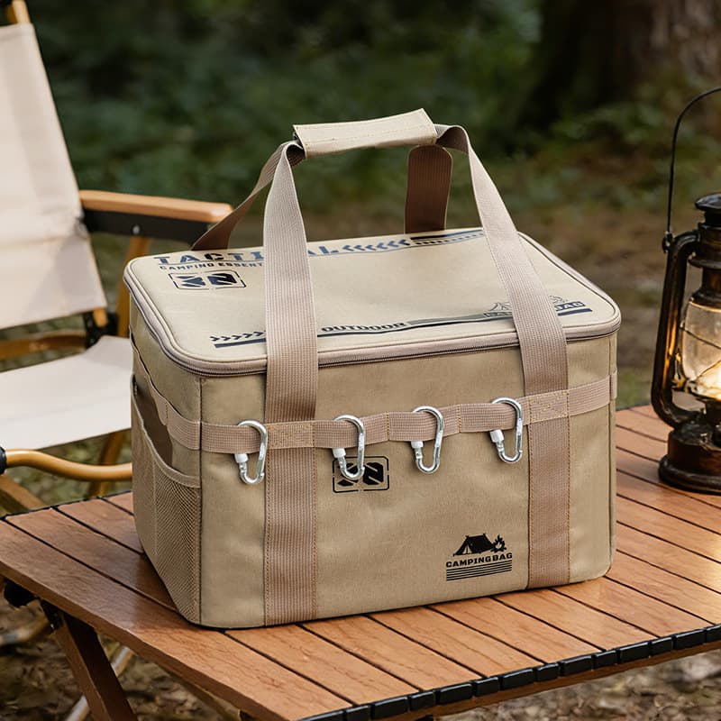 Outdoor Folding Storage Box, Picnic Camping Gear Storage Box, Large Capacity Tableware Kitchenware Storage, Outdoor Tactical Storage Bag