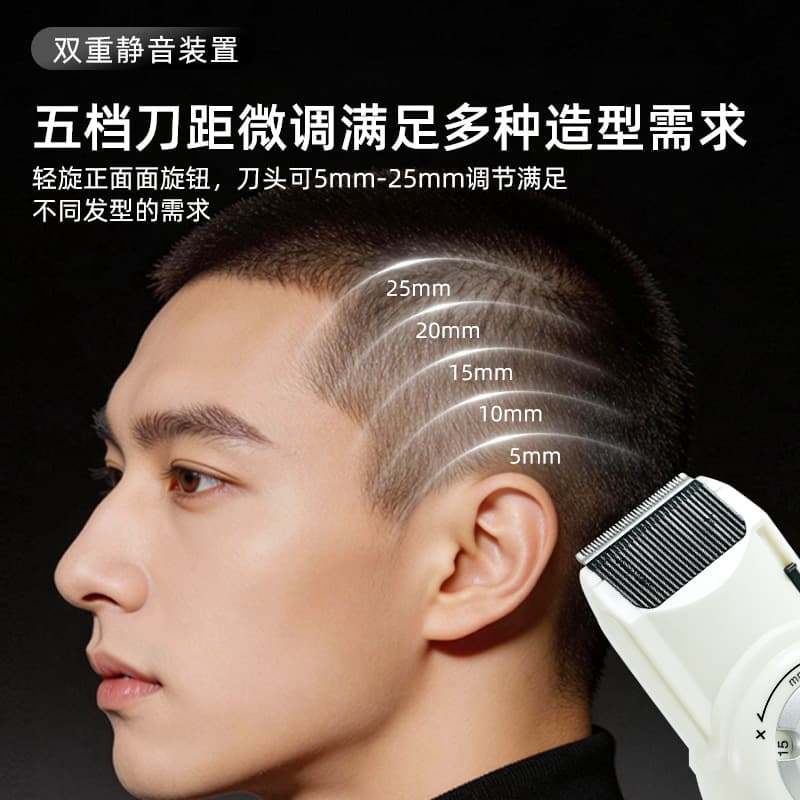 Factory Hot-Selling Cross-Border Oil-Head Hair Clipper Electric Barber Hair Trimmer USB Charging Electric Clipper for Bald Head Shaving
