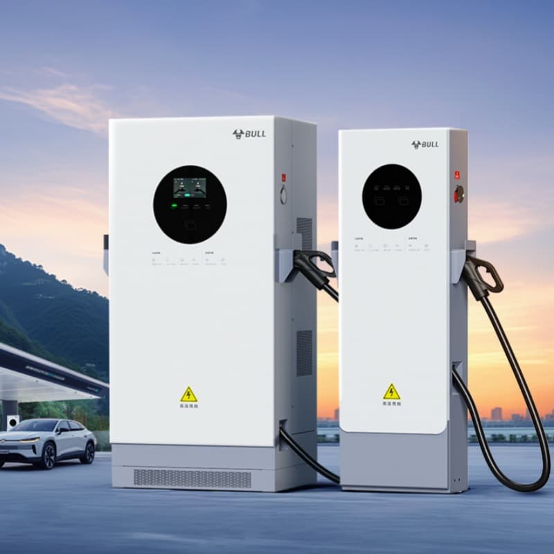 Bull charging pile 160kW one-to-four (two piles and four guns) commercial DC charging pile with a maximum single gun of 160kW