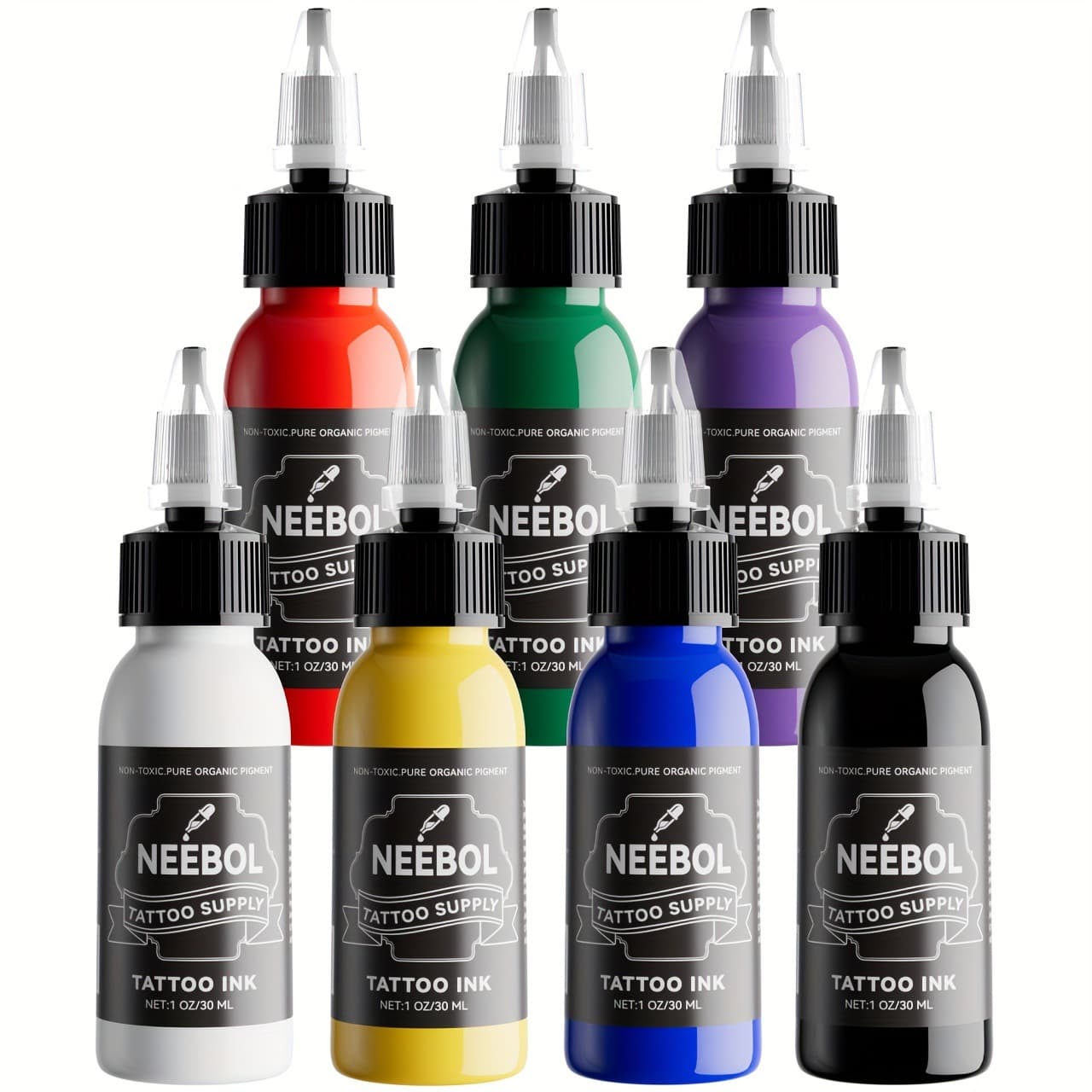 NEEBOL Tattoo Color Pigments Tattoo Colors 30ml Ink Tattoo Colors Tattoo Equipment Cross-Border Wholesale