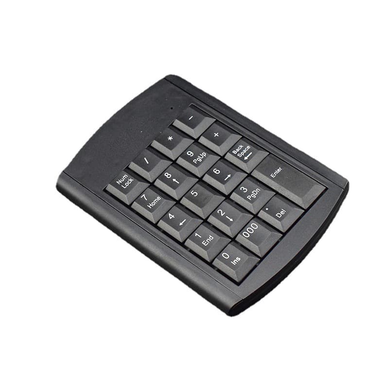 Wholesale mini IBM-style numeric keypad, chocolate wired numeric keyboard for cross-border financial use