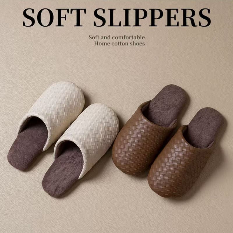 Silent Slippers for Women, Autumn/Winter 2025 New Style Indoor Home Japanese-style Soft Sole Maternity Anti-Slip Cotton Slippers