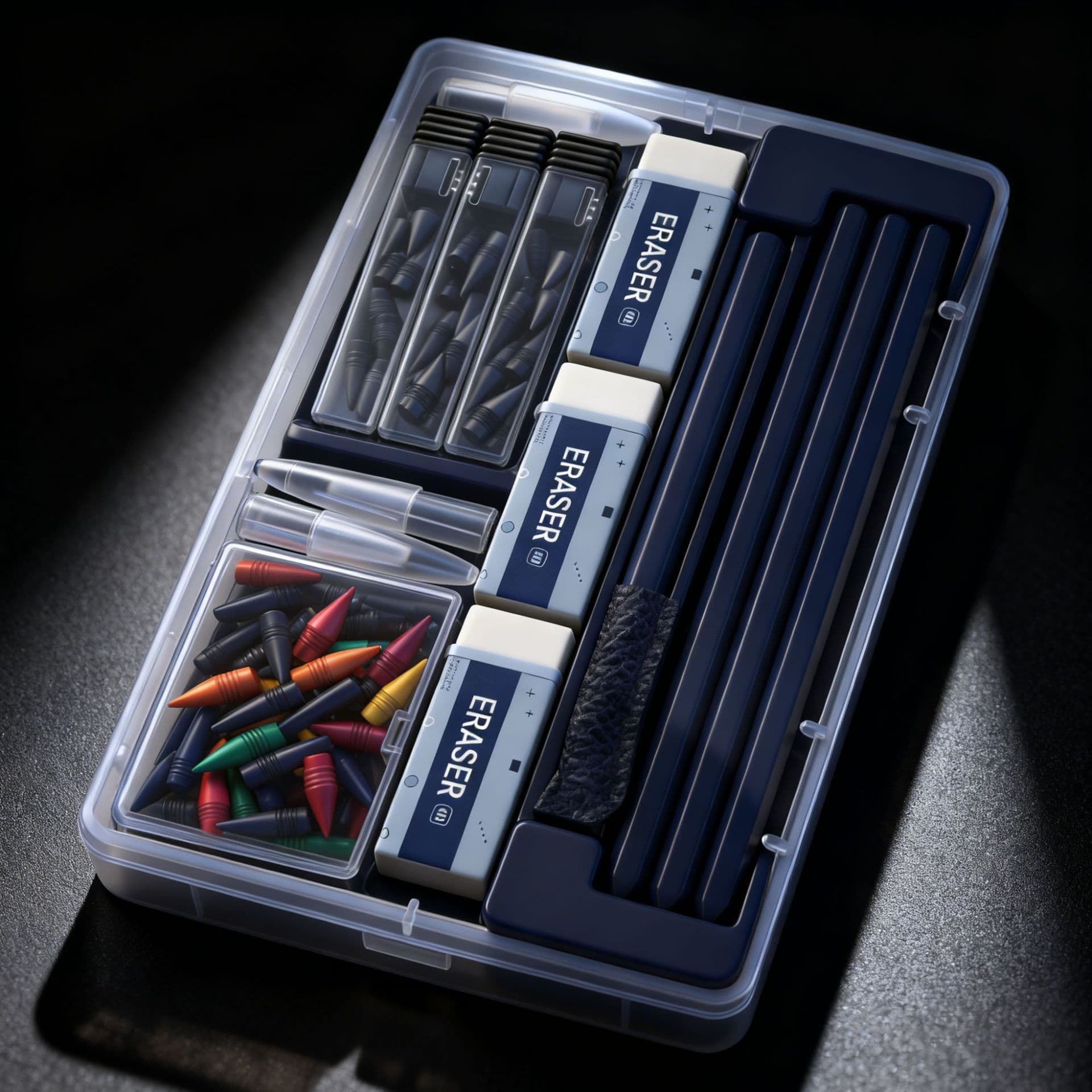 Metacil Metal Pencil 11-Piece Set Black Technology Eternal Pencil No Need to Sharpen Continuously Writing Alloy