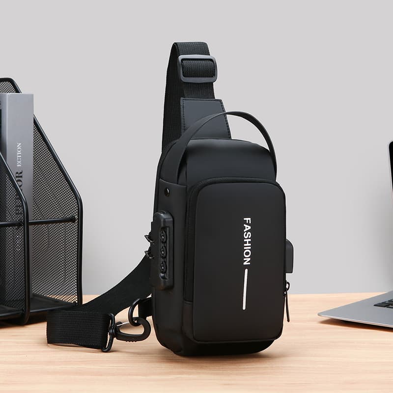 Best-selling Men's Cross-border Large Capacity Motorcycle Bag Chest Bag Single Shoulder Crossbody Bag Waterproof Durable Multi-functional Gift